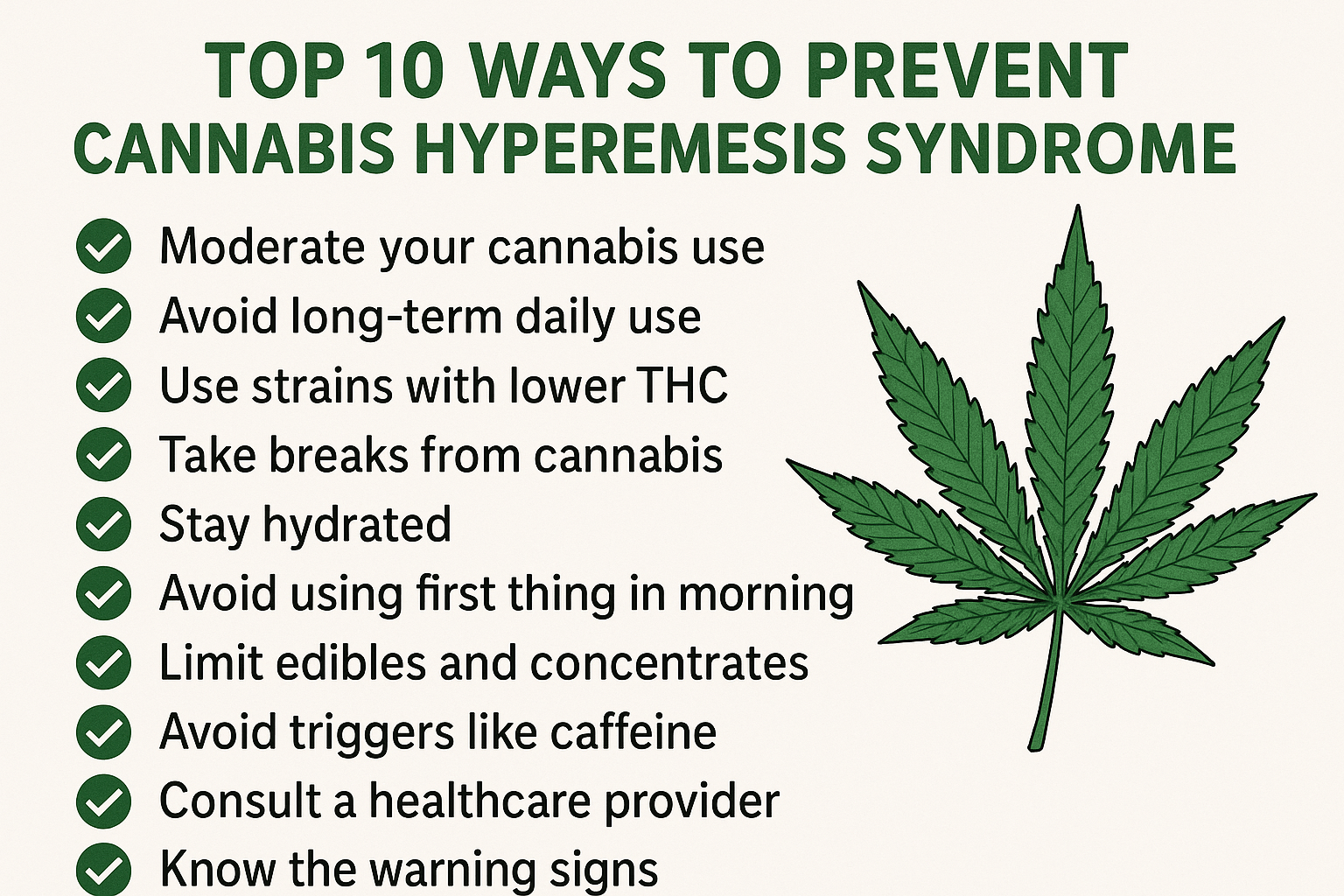 Top 10 Ways to Prevent Cannabis Hyperemesis Syndrome